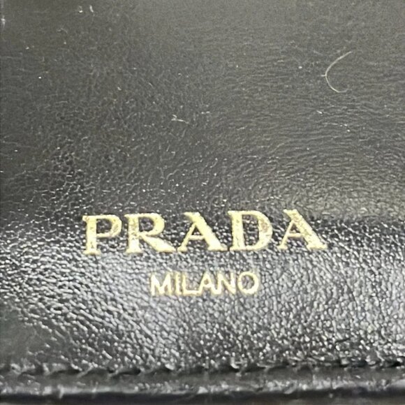 PRADA - Black Leather Bifold Wallet 197-051025 - Picture 5 of 5